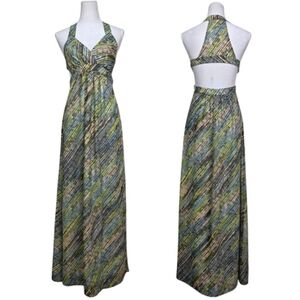 Armani Exchange Vibrant Patterned Maxi Dress